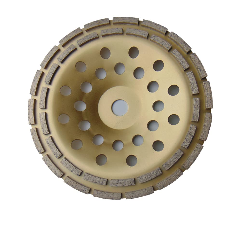 Trade-Shop diamentowe talerze szlifierskie, garnek szlifierski, krążek garnkowy, dwurzędowy, 230 x 22,23 mm, zamiennik do elektronarzędzi Würth Bosch Makita Festool Flex Metabo