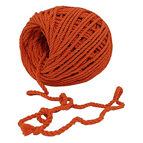 Cordão de Algodão Torcido São Francisco Laranja 120 metros
