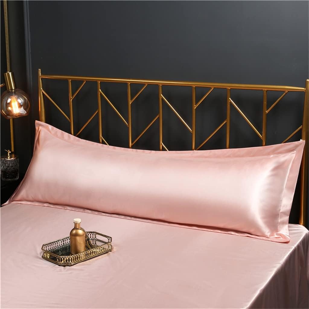 Satin Pillowcase Soft Spring/Summer Satin Pillowcase Ice Silk Pillowcase Silk Long Pillowcase