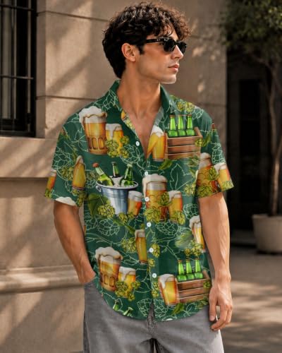 Image of 99TIMORO Funny Movie Mens Hawaiian Shirts Button Down Short Sleeve