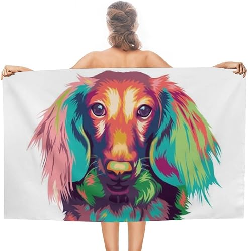 Toalla de playa de microfibra de pelo largo en miniatura, suave y cómoda, de secado rápido, absorbente, toalla de natación para adultos, hombres y