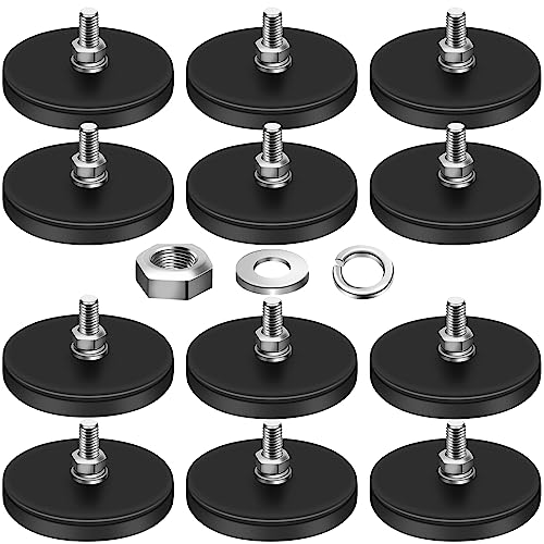 DIYMAG Rubber Coated Neodymium Magnets 30lbs 12pcs