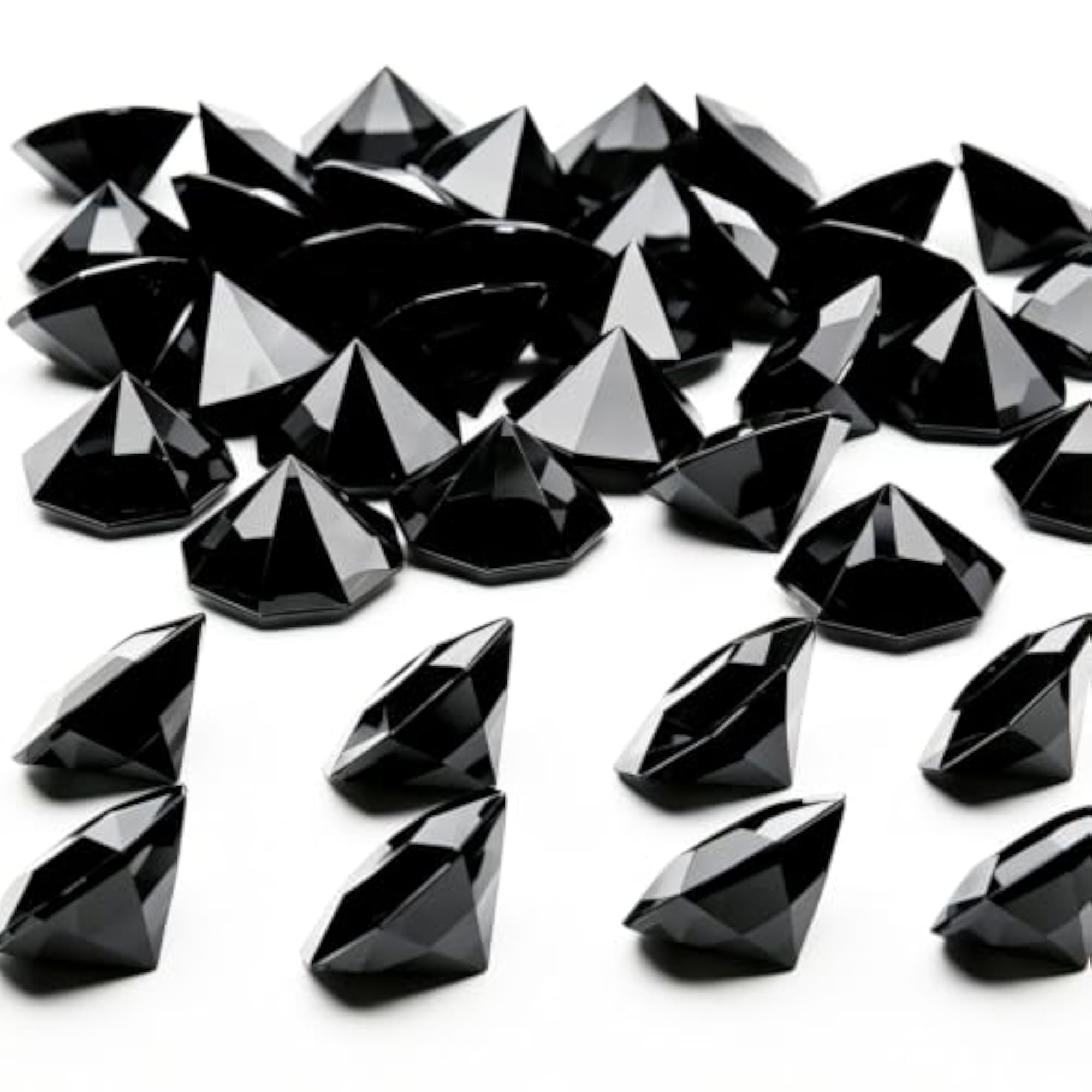 Large Acrylic Diamond Crystals Gems Set