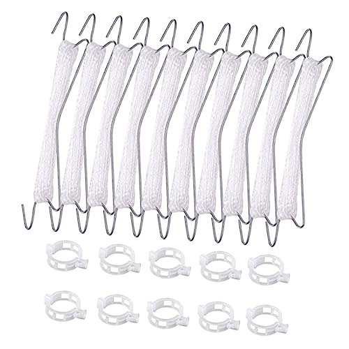 Totority トマトツルサポートフック 吊り下げ式植物ホルダー 吊りロープ付 効率的な空気循環促進 野菜 果物栽培用園芸用品