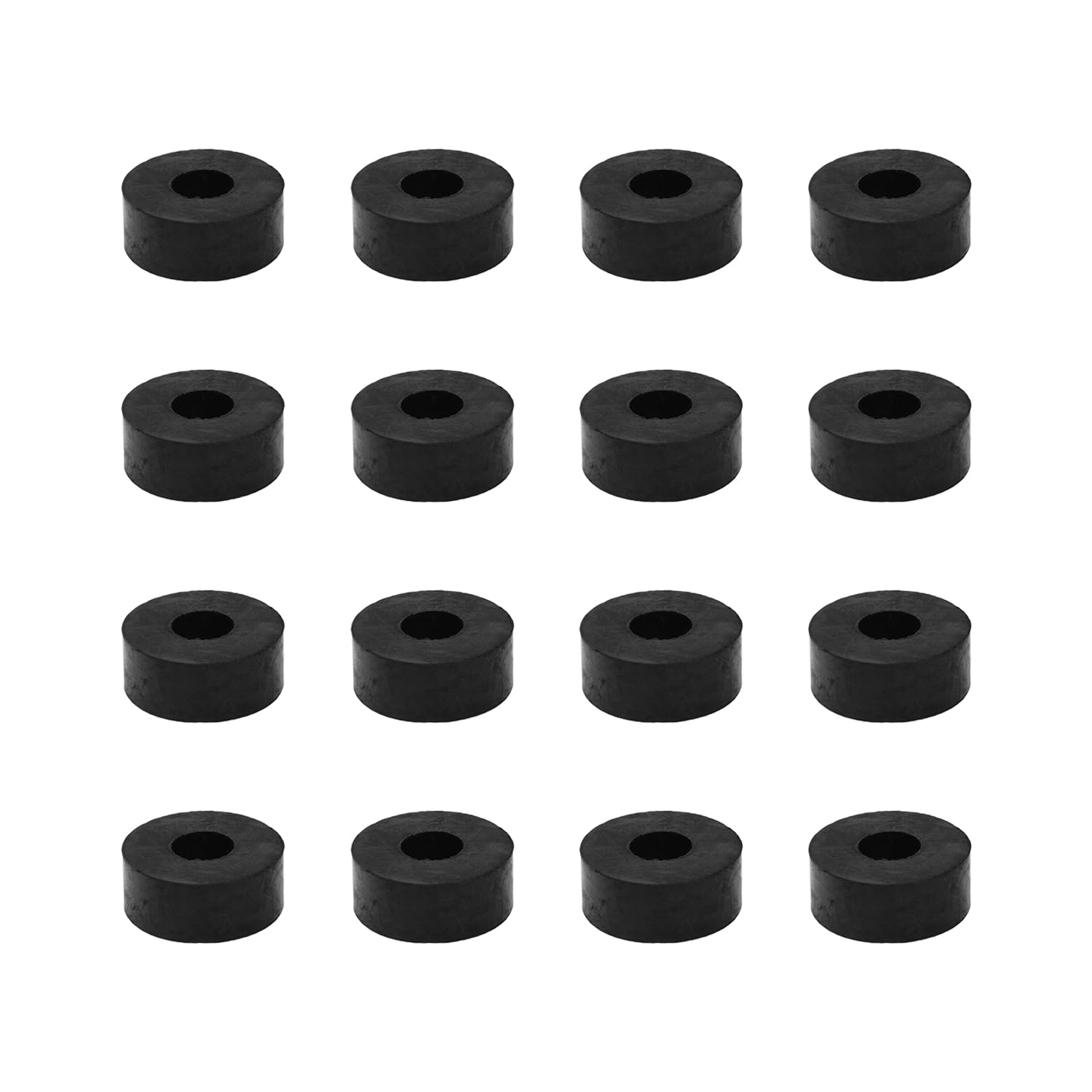 16 Pieces Rubber Spacers, M10 Plastic Spacer Bushings, 25mm Outer Diameter 10mm Inner Diameter 10mm Thickness Plastic Spacers for Home Automotive Accessories, Containers