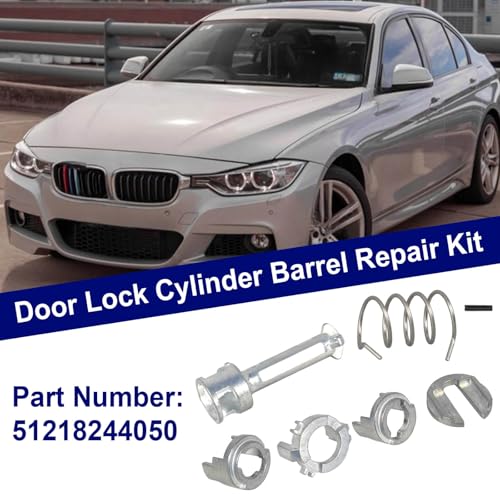 Image of ZNB 51218244050 Front Door Lock Barrel Repair Kit Compatible with BMW 3 Series E46 323i 325i 330i 330Ci 328Ci 1998-2005