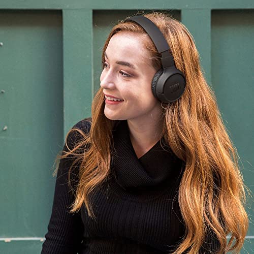 Jbl Tune 570Bt On-Ear Wireless Bluetooth Headphones With Pure Bass Stereo Sound, Includes Cleaning Cloth - Black #TOP6