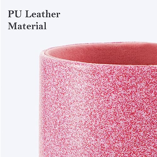 Habibee Pink Pens Set 9 Pack, Ballpoint Pen With Glitter Pen Holder For Desk, Metal Crystal Diamond Fancy Pens For Women, Cute Office Decor, Gifts For Girls, School, Office Supplies, Desk Accessories #TOP2