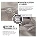 Simple&Opulence 100% Linen Duvet Cover Set 3pcs Basic Style Natural French Washed Flax Solid Color Soft Breathable Farmhouse Bedding with Button Closure - Linen, Queen