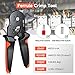 Ferrule Crimping Tool, Preciva Hexagonal Sawtooth Self-Adjustable Ratchet Wire Terminals Crimper for AWG23-10 Bootlace End-Sleeves Ferrule