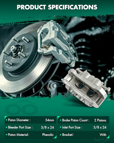 Image of SCITOO 18B5237 18B5236 Front Left & Right Disc Brake Calipers Assembly w /Bracket For Ford For Expedition /For F-150,For Lincoln For Mark LT /For Navigator