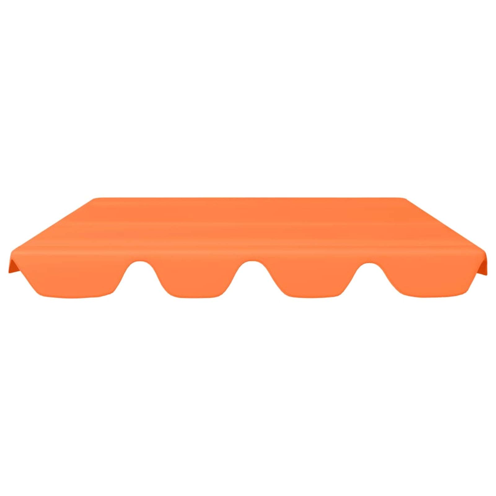 MOONAIRY Toit de Rechange de Balançoire Toit de Remplacement pour Balancelle Terrasse Extérieur Imperméable Toit de Rechange de balançoire Orange 150/130x70/105cm 270 g/m²
