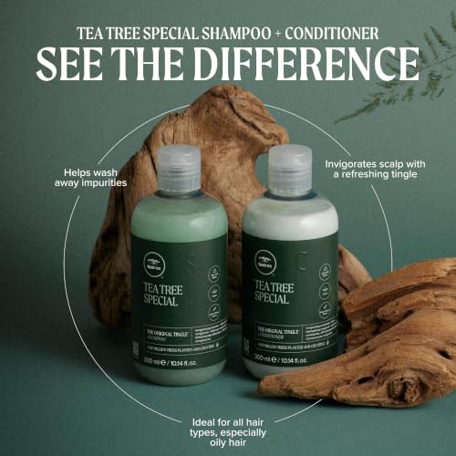 Tea Tree Special Shampoo, Deep Cleans, Refreshes Scalp, For All Hair Types, Especially Oily Hair Detail
