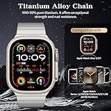 TiMOVO Titanium Strap Compatible with Apple Watch 49mm (Ultra 3/2/1) 46mm 45mm 44mm 42mm, Metal Detachable Strap for iWatch SE 3/2/1, Series 11 10 9 8 7 6 5 4 3 2 1 for Men (2025), Titanium - Image 2