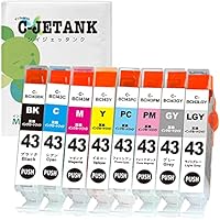 Amazon.co.jp: C-JETANK インクカートリッジ BCI-43/8MP キヤノン用 新 