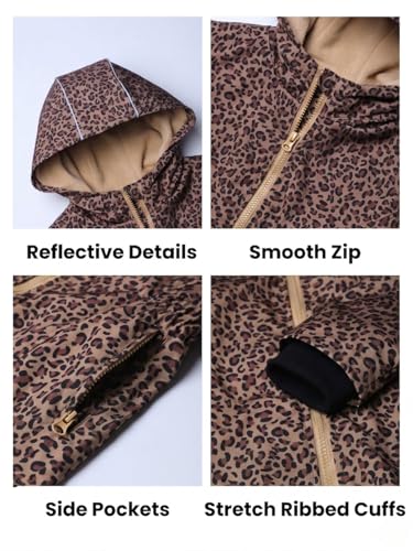 Image of WELAKEN Fleece lined Jackets with Water-Resistance Frabic for Kid's & Toddler II Girl's Rain Jacket & coats