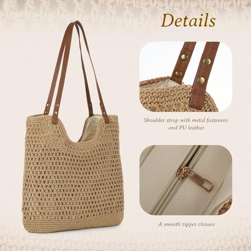 Bolso de Playa Tejido de Crochet para Mujer miniatura 7