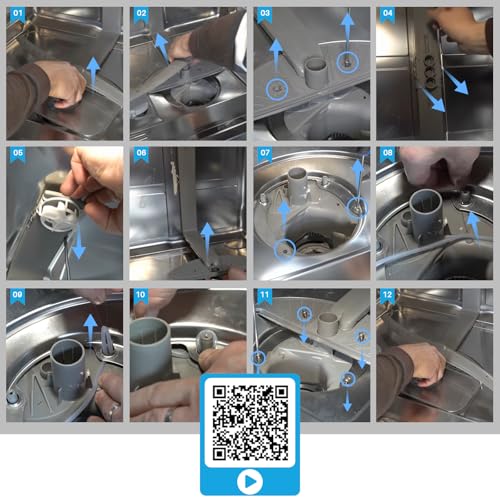 PARTSEE 2x Pumpensumpfdichtung Ø182mm Reparatursatz für Bosch Siemens 12005744 12005317, Fehler E15 Dichtung Pumpentopf Geschirrspüler Spülmaschine