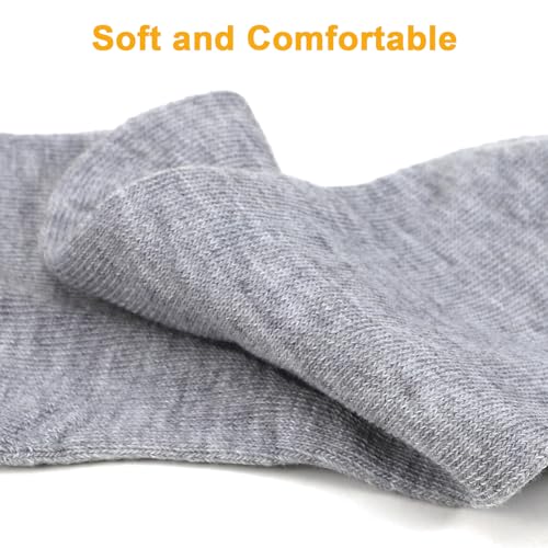 Women's Athletic Crew Socks, 6 or 12 Pairs, Size 5-9, Black White Gray4