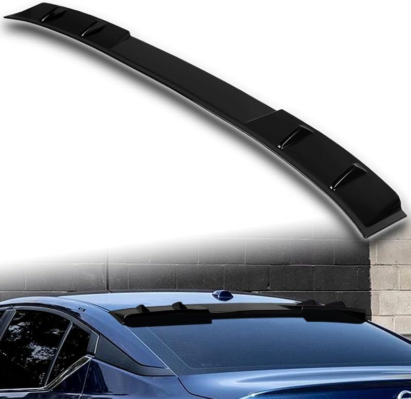 Miniatura 6 de HYPERSPEED W-Power - Visera deflectora para ventana trasera de techo ABS compatible con Nissan Altima 2019, 2020, 2021, 2022, 2023, accesorios