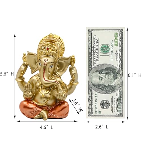 Hindu God Lord Ganesha Idol Statue Indian God Ganesh Sculpture India Home Temple Mandir Pooja Item Indian Wedding Return Gift Diwali Gifts Yoga Room Altar Decoration - Thumbnail 5