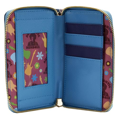 Image of Loungefly Jimi Hendrix Psychedelic Landscape Zip Around Wallet