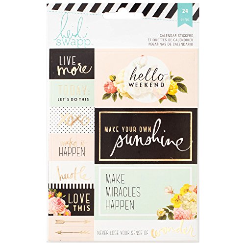 Heidi Swapp 312582 2 Sheets Memory Planner Calendar Stickers