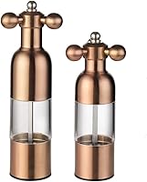 Vista 14 de Molinillo de sal y pimienta, grifo manual de acero inoxidable con asa, grosor ajustable recargable, para el hogar, restaurante, barbacoa, plata, 2