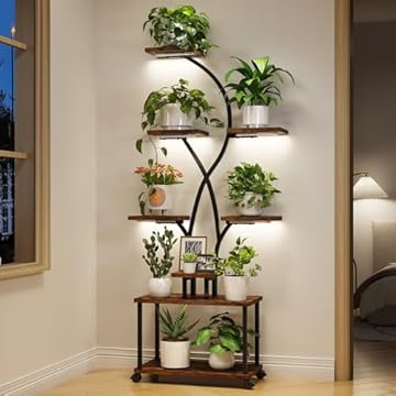 5 Indoor Plant Stands That Transform Your Space with Style 3 best indoor plant stand with lights and wheels
