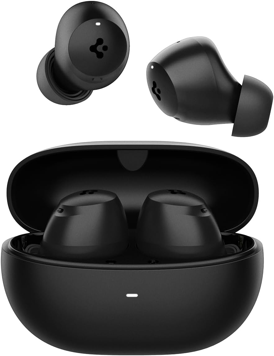 Spigen Audio True Wireless SA-TW P10 Wireless In-Ear Earbuds with 30 Hours Playtime, up to 40dB 4 Mu… Spigen Audio True Wireless SA-TW P10 Wireless In-Ear Earbuds with 30 Hours Playtime, up to 40dB 4 Mu…