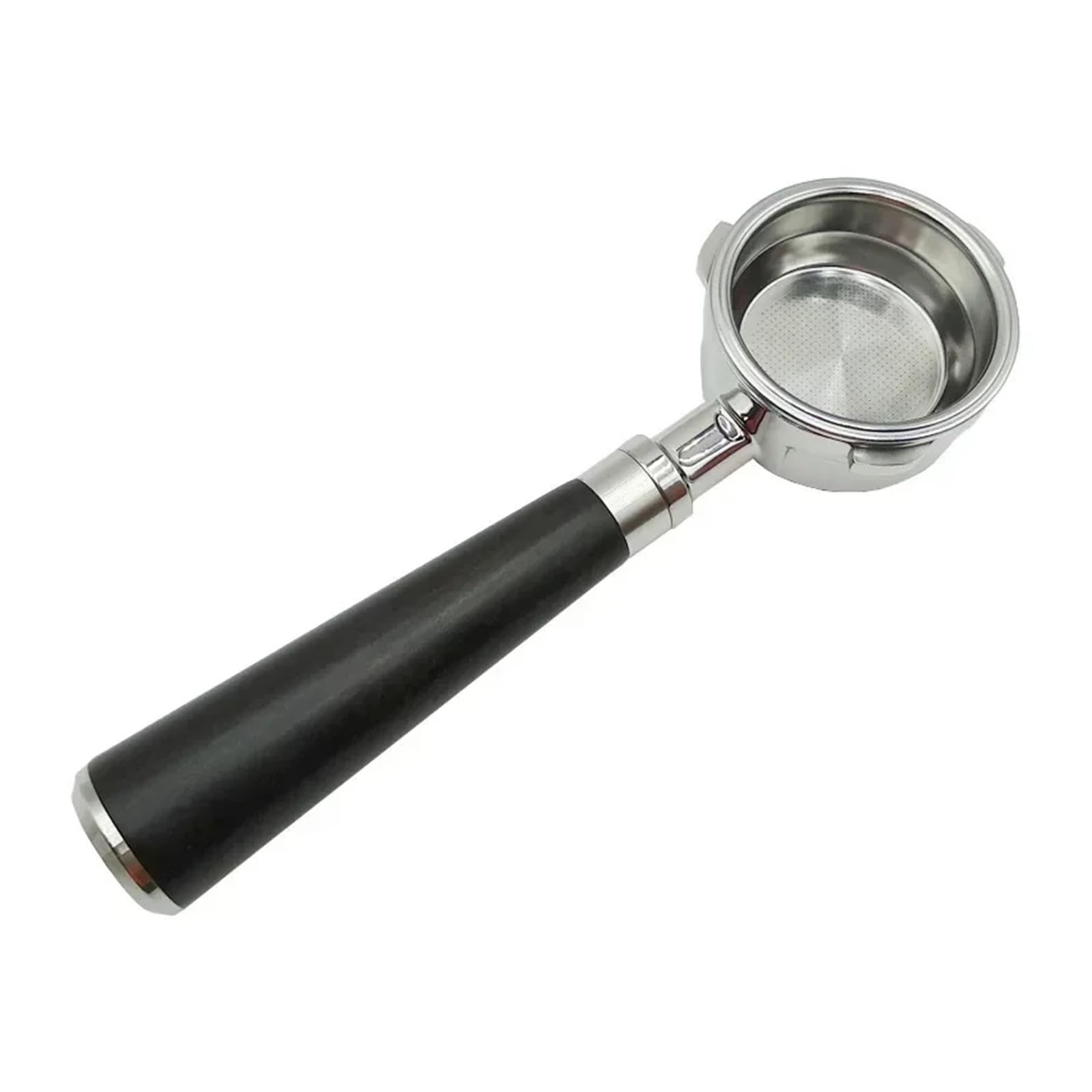 Portafiltro sin fondo de 58 mm y 3 orejas, compatible con Barsetto/compatible con Oster, herramienta de barista con filtro de mango de espresso de acero inoxidable for cafetera(58mm-E1)