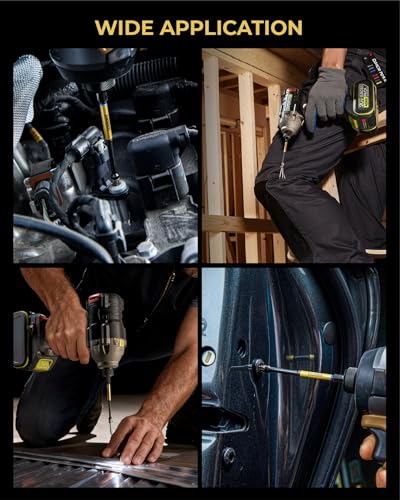 Image of toolant T25 2 inch Impact Torx Bits, 1 /4 inch Hex, S2 Steel, 10-Piece Set | Diamond-coated CNC tips grip screw heads, while strengthened magnets hold screws in tight spaces.