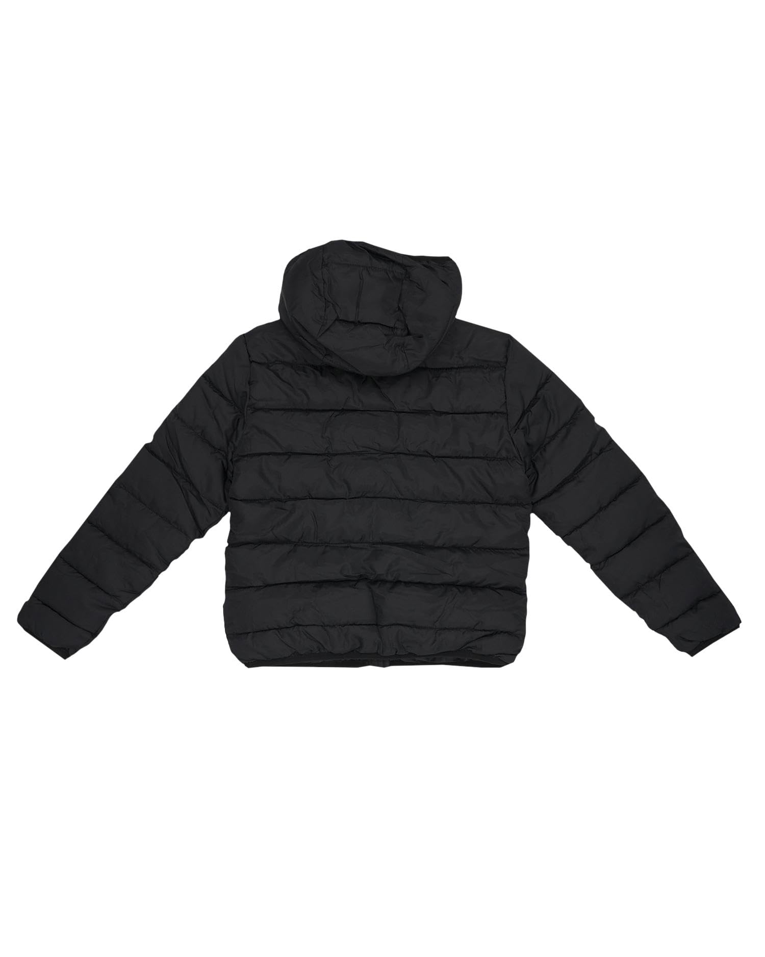 LEONE 1947 Piumino da bambino in nylon con cappuccio e zip Neon