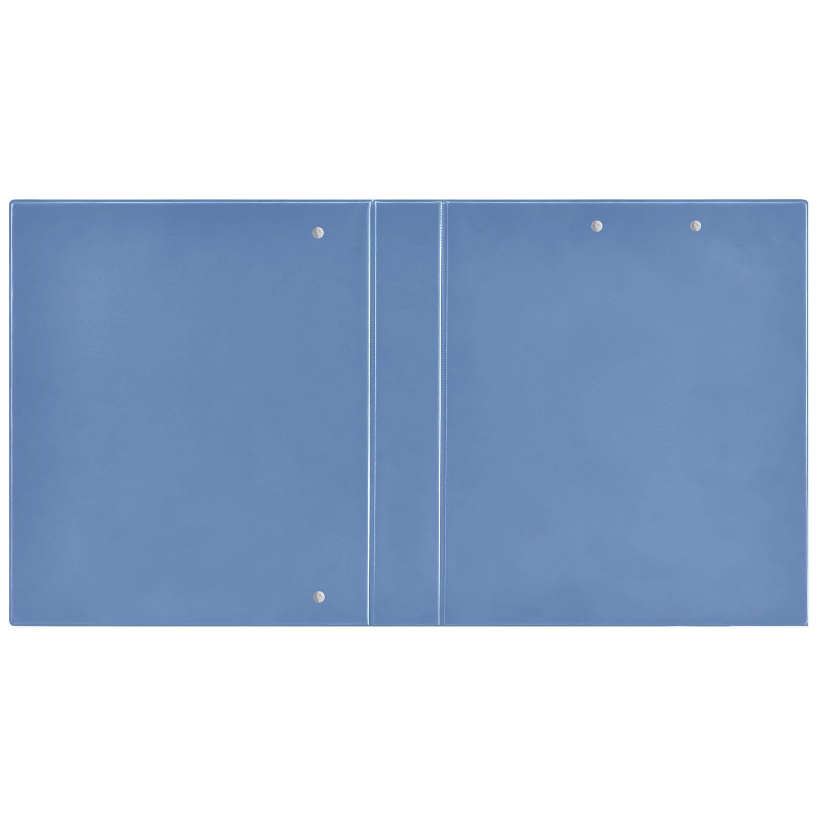 Raccoglitore a 3 anelli in denim pallido, raccoglitore flessibile a 3 anelli, raccoglitore professionale a 3 anelli, raccoglitore a 3 anelli con tasche (confezione da 2)