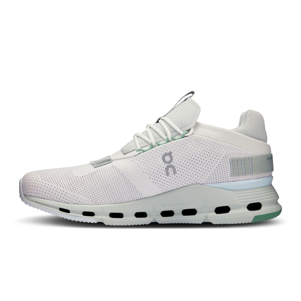 On Cloud 6 Sneaker für Herren, Gletscher/Weiß, 10.5 Wide