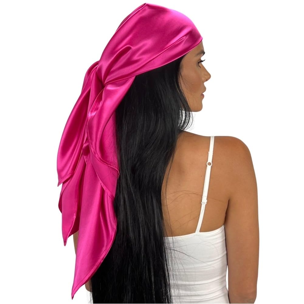 100% Mulberry Silk Head Scarf Large 36