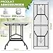 tillvex Gartentisch 220x70cm klappbar Kunststoff | Buffettisch mit Tragegriff | Klapptisch für Garten Terrasse und Balkon | Campingtisch 10 Personen