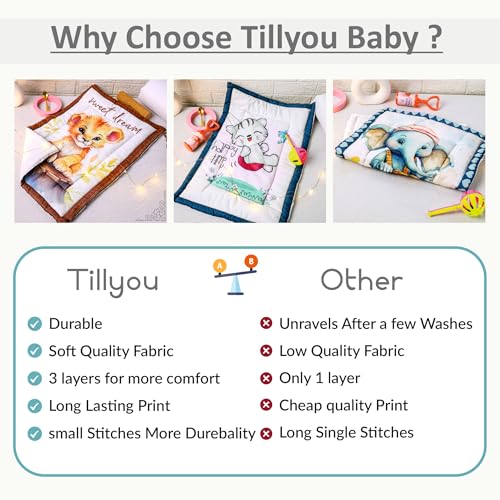 Image of Novo Baby Newborn Soft Cotton Godadi | Kids gaddi | Crib Sheet | Baby mat | Godari |Bedding Set| Matress | Bed | Baby Bedding Set for New Born (Pack of 3)