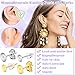 Anezus Jewelry Glue with 600pcs Stainless Steel Earring Posts and Backs - Silver and Gold Posts with Rubber Backs for Jewelry Making