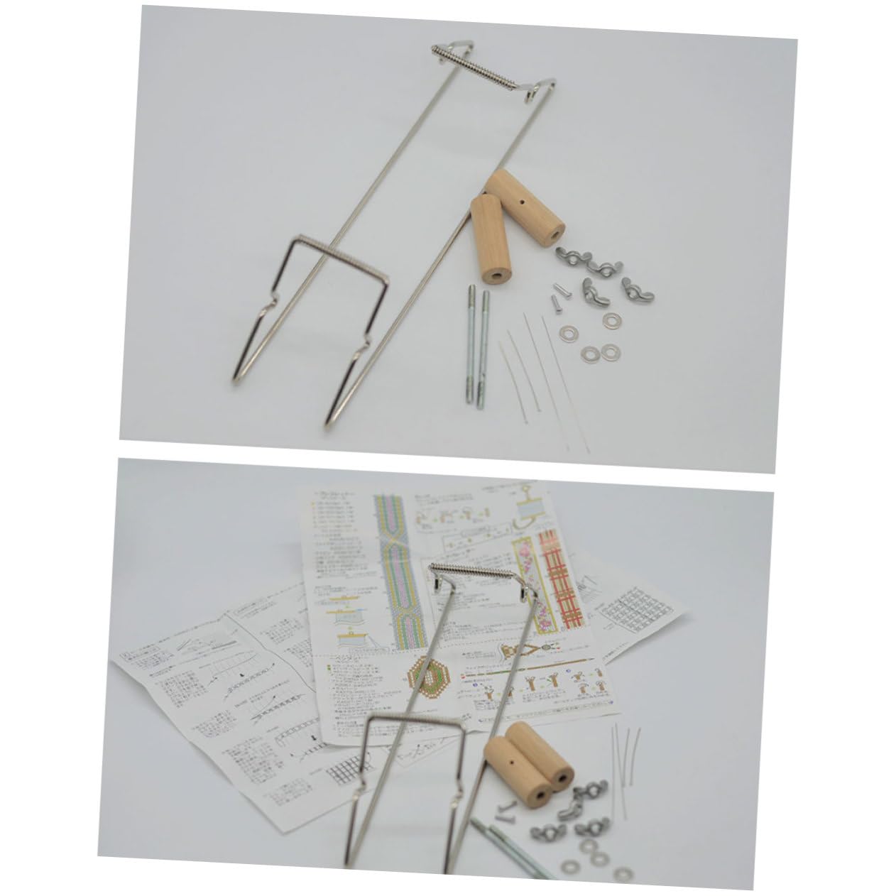 KONTONTY Beginner's Bead Loom Kit Weaving Beading Loom for Bracelets DIY Craft Supplies