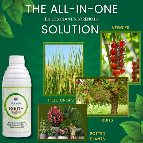 Image of Utkarsh Roots Multiplier Plant Food | Hairy Root Booster for Plants | Enhances Root Growth, Nutrient Uptake & Plant Health (1 Lit; Pack of 1)