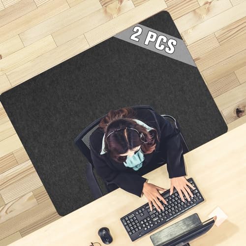 Placoot 2 Pack Desk Chair Mat for Hardwood Floor Tile 55x35 Office Chair Mat for Rolling Chairs Large