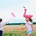 KATOOM Inflatable Flamingo Ring Toss Game 2 Pcs Inflatable Flamingo Hat Pool Toys Party Decoration with 12 pcs Floating Swimming Rings for Kids and Adult Family Party Game Water Fun