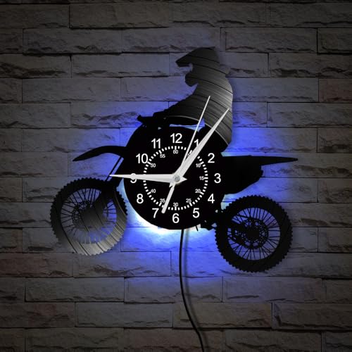 TIMEGLOW Motocross Wall Clock