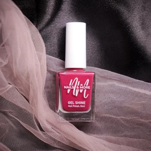 Image of Nails & More Rough Pink Nail Polish, Argan Oil-Infused Gel Shine, Subtle Pink Nails, Dusty, Warm Undertones | 10ml