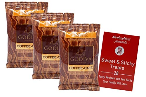 Godiva Chocolatier Caramel Flavored Ground Coffee | Arabica Caramel Flavor | Pack of