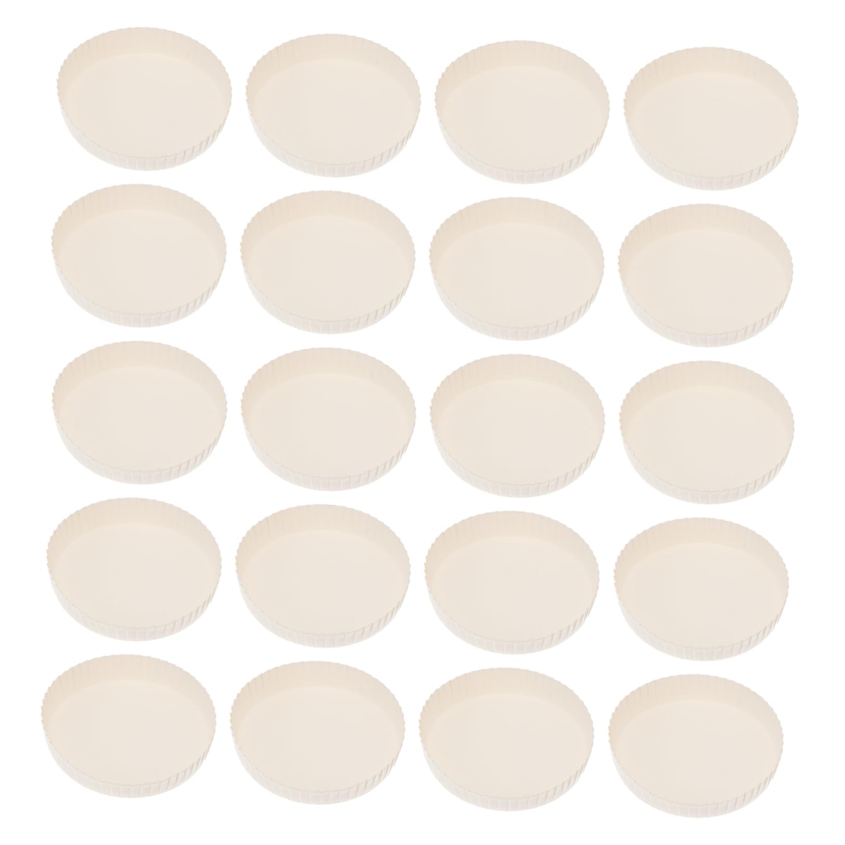 SOLUSTRE 100pcs Disposable Paper Cup Covers Lids for Drinks for Hot Cold Beverages Simple to Use for Hotels Bars and Restaurants