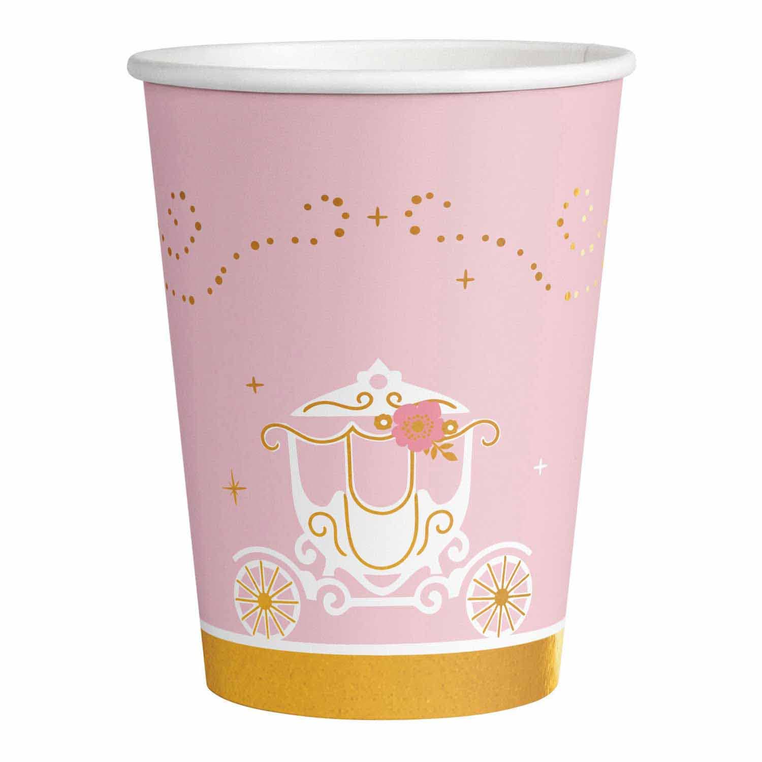 Amscan 9906313-66 - Princess for a Day Kids Birthday Party Paper Cups - 8 Pack
