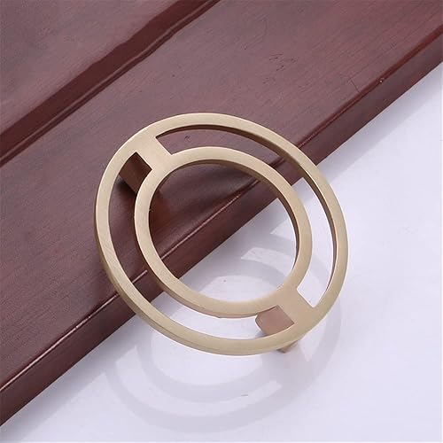 Miniatura 8 de WenRan Tiradores de cajón de gabinete cepillados dorados de 2.5 pulgadas, tiradores de lazo redondo simples, accesorios de gabinete de aleación de