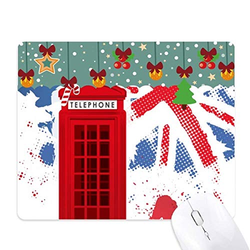 Alfombrilla de ratón para evitar arañazos en tu mesa con diseño británico en rojo